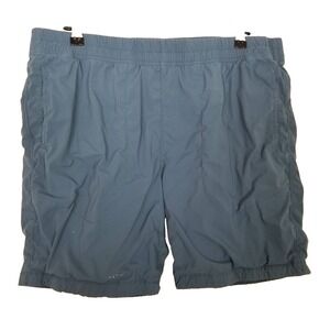 Relwen Men Air-Stretch Hybrid Windshort  7" Shorts Sz 2X Gas Blue Hiking Outdoor
